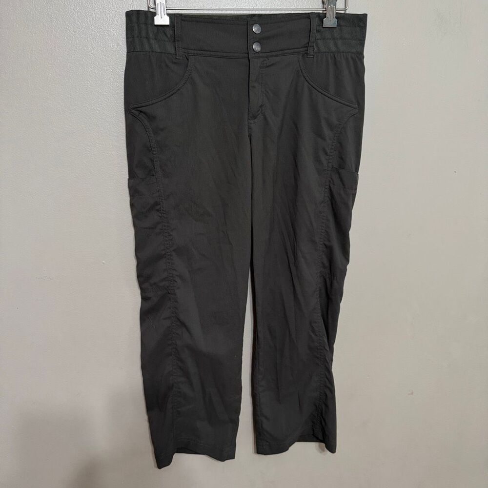 Title Nine Recycled Clamber 2.0 Hiking Capris dark green size 8